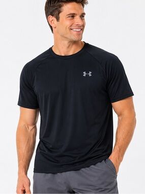 Under Armour The Tech Tee Short Sleeve T-Shirt Black Men's Size XL